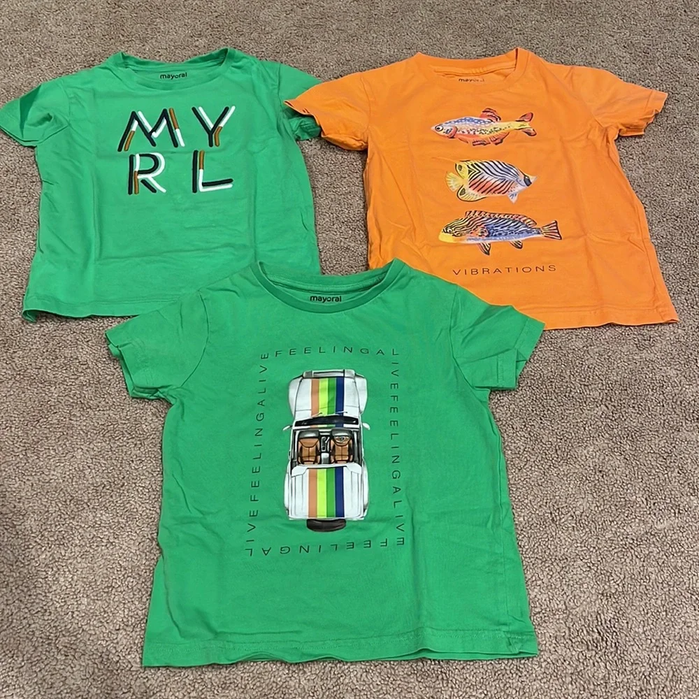 Set of 3 Mayoral Tee’s, size 5